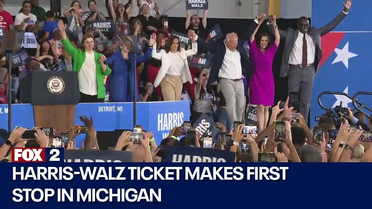 FULL SPEECH: Kamala Harris, Tim Walz Michigan rally