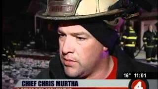 preview picture of video 'Basement fire at Cheektowaga home rapidly spreads'