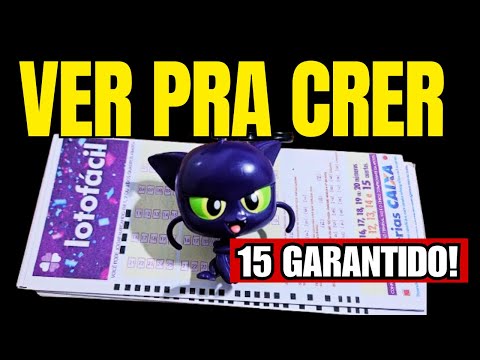 TÉCNICA do "VER PRA CRER" da LOTOFÁCIL que te PROVO COMO CHEGUEI AOS 15 PONTOS!