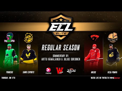Poggers vs SAWO esports & hREDS vs Vesa Pompa - ECL 12 Elite | NHL 21 EASHL 6s