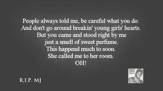 Michael jackson billie jean lyrics
