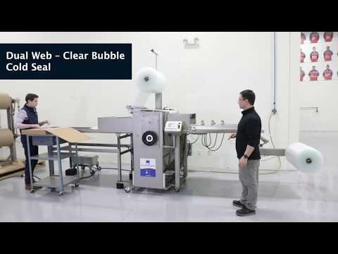 Pregis Cold Seal: прозрачный пузырь Dual-Web