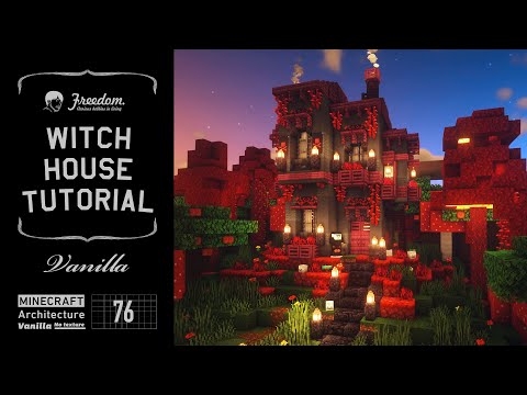 [Minecraft tutorial] Real architect's building base in Minecraft / Witch's house #76