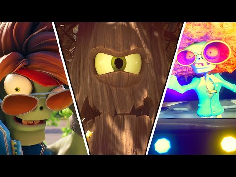 Plants VS Zombies Battle for Neighborville All Main Bosses (XB1, PS4)