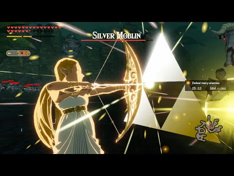 Hyrule Warriors: Age of Calamity - Zelda's Bow of Light Moveset Showcase (Version 2)