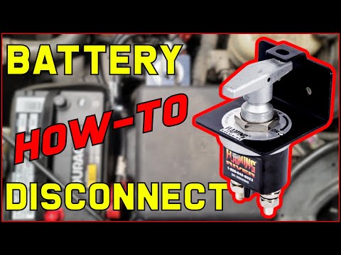 How To Install A Battery Disconnect Switch On Your Vehicle Without Permanent Modification.