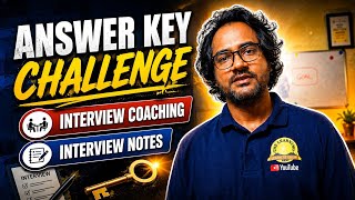 ANSWER KEY CHALLENGE | 700+ VACANCIES | INTERVIEW COACHING | INTERVIEW NOTES 