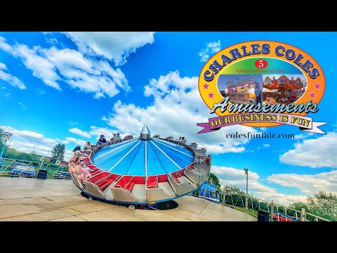 SALISBURY FUNFAIR VLOG - City of Fun - Charles Cole's Family Fun Fairs 2022 NEW RIDE FROM PORTUGAL!