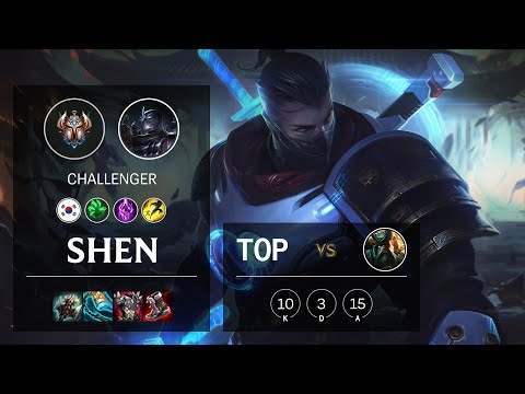 Shen Top vs Gangplank - KR Challenger Patch 10.25