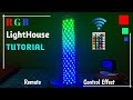 How to Make Led Lighthouse Model using RGB Led Strip | Wireless Remote Control