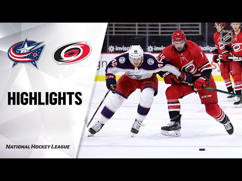 Blue Jackets @ Hurricanes 3/20/21 | NHL Highlights