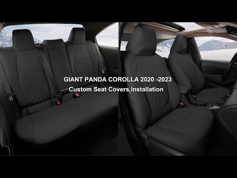 How to Install GIANT PANDA Toyota Corolla 2020-2025 Custom Seat Covers  (Faux Leather)