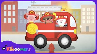 Hurry Hurry Drive the Firetruck | Fire Truck Song | Car Songs for Kids | The Kiboomers