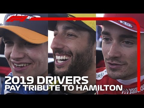 F1 Drivers Pay Tribute To Lewis Hamilton | 2019 United States Grand Prix