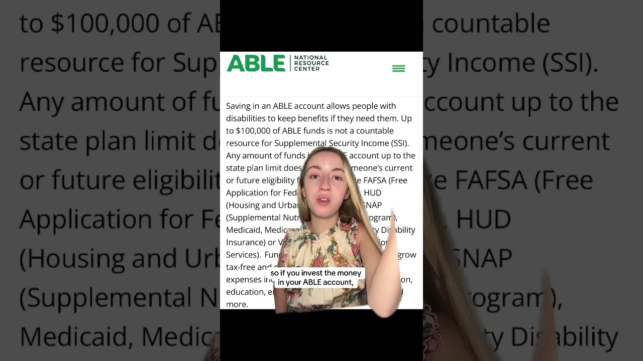 ABLE accounts for disabled people (NOT financial advice) #Disability #Disabled #Accessibility