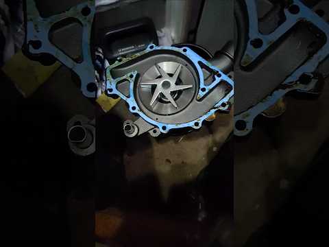 Ford 460 water pump installation gaskets plate .