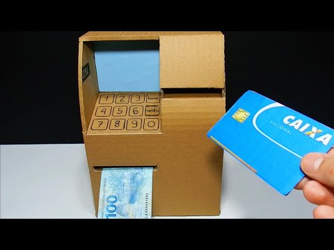FAÇA UM INCRÍVEL CAIXA ELETRÔNICO COM PAPELÃO