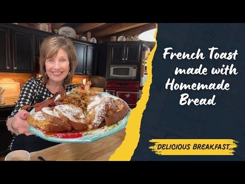 French Toast With Homemade Bread Christmas New Years Breakfast @ourforeverfarm