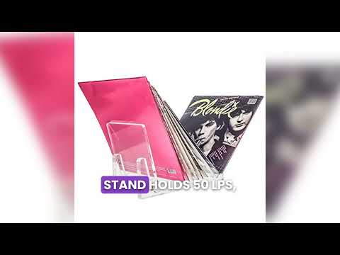 Vinyl Record Album Storage Display Stand and Holder