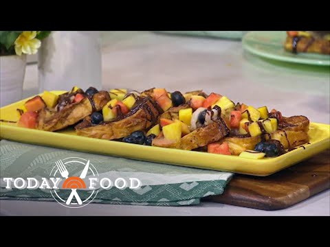 Get The Recipe For Sweet Island Toast With Rum And Tropical Salsa