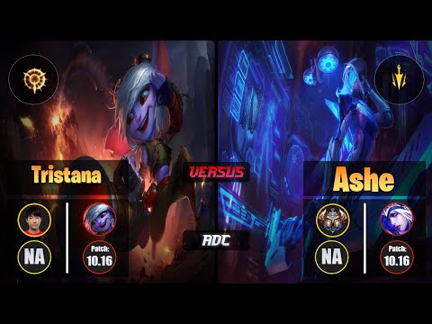 Cody Sun TRISTANA (ADC) [Press the Attack] VS ASHE - Challenger NA Patch 10.16
