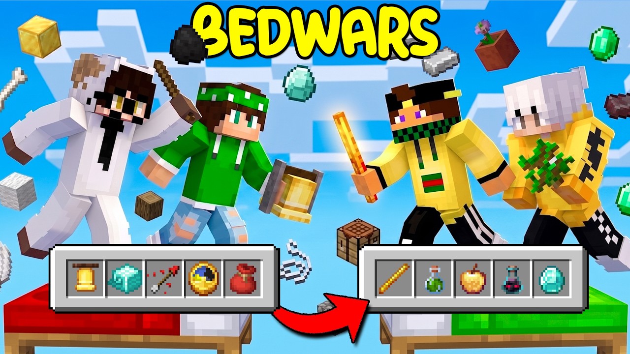 BEDWARS MA L'INVENTARIO CAMBIA OGNI COLPO @Nico. @Zeyxon24