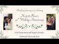 Sunday, May 3, 2026, The Celebration & Renewal of Vows of Kate Malin & Bruce Smith
