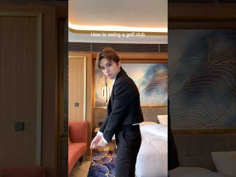 how to swing a golf club #BOYNEXTDOOR #보이넥스트도어 #BND #리우 #RIWOO