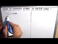 How to convert Liters to Cubic Meters / Converting Liters to Meters cube / Unit Conversion