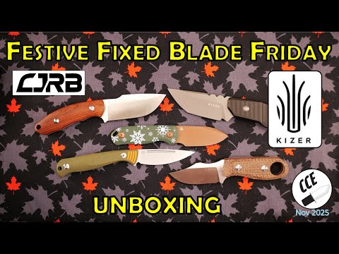 Nov, 2025: Festive Fixed Blade Friday Unboxing #kizer #cjrb