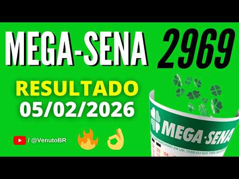 🍀 RESULTADO MEGA SENA 2969