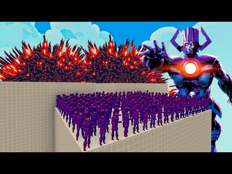 100x GALACTUS + 1x GIANT vs 1x EVERY GOD   Totally Accurate Battle Simulator TABS