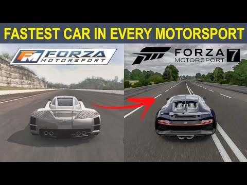 FASTEST Car In Every Forza Motorsport 1,2,3,4,5,6,7 (Stock) l Evolution of Fastest Car in FM 1-7