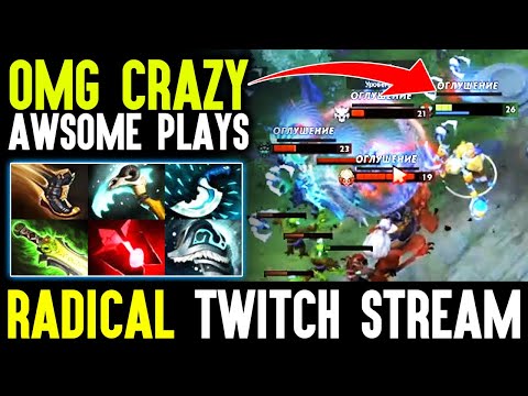 Radical Tinker Twitch Stream With Voice - WTF Insane Low health Clutch Plays Dota 2