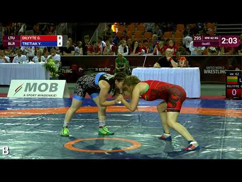 Qual. WW - 62 kg: G. DILYYTE (LTU) v. Y. TRETIAK (BLR)
