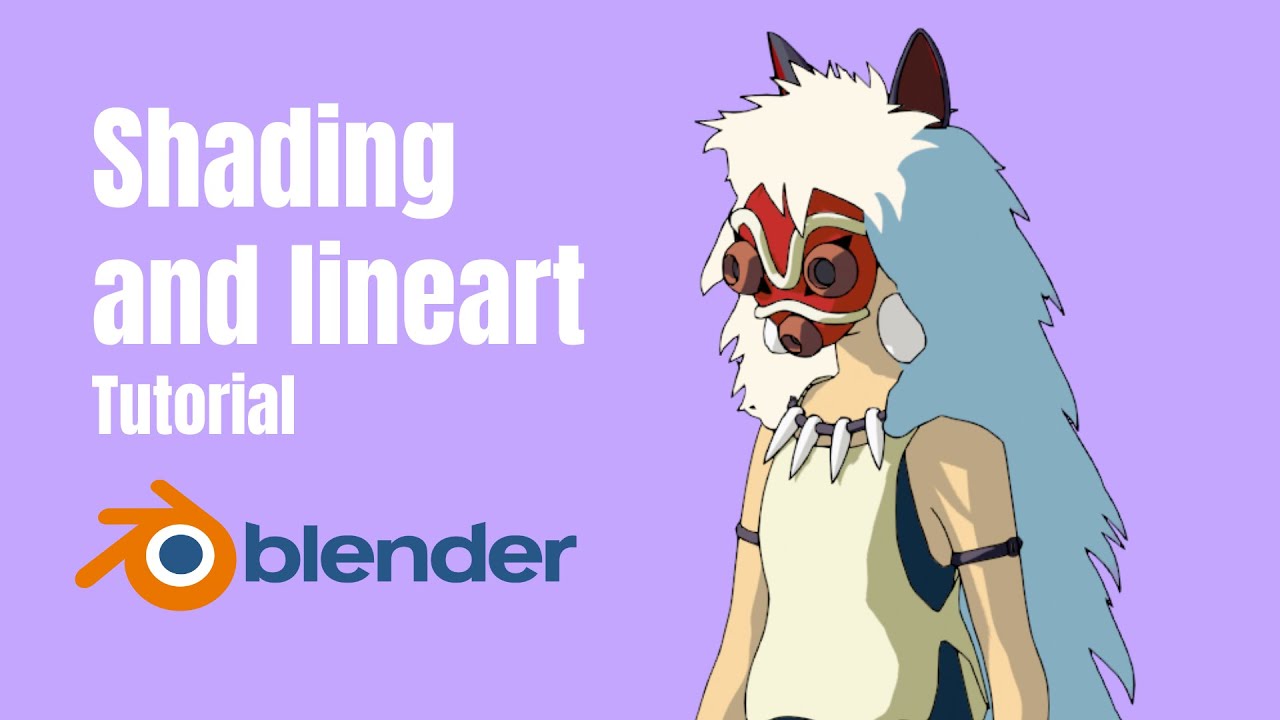 Toon shading and line art for characters/Blender tutorial