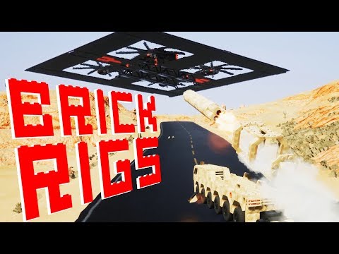Nuking a Giant Flying Airship and Destroying Vehicles! - Brick Rigs Gameplay  Brick Rigs Multiplayer