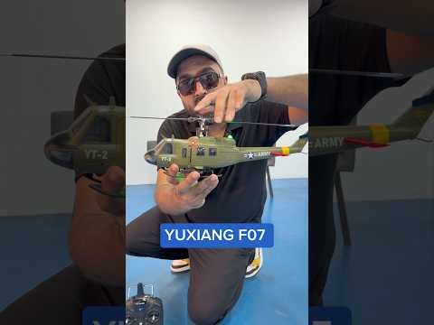 YUXIANG F07 UH-1D RC Helicopter Toys for Adults, 1/34 Scale 2.4G 6CH 6G/3D Stabilized Aircraft 6-Axis Gyro Brushless Flybarless Helicopter for UH-1 Huey - RTF
