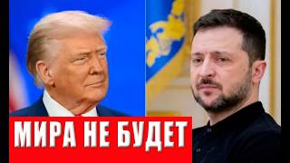 Срочно! Зеленский срывает мирные переговоры! Экстренное заявление Украины!