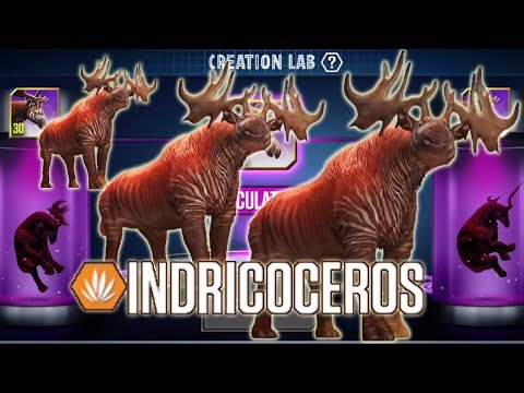 New Cenozoic Hybrid Indricoceros - Jurassic World The Game