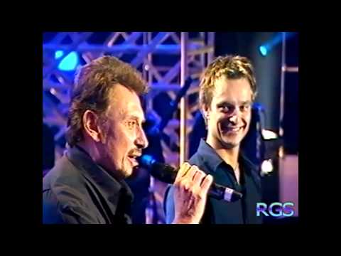 Johnny & David Hallyday - Sang pour Sang (répétitions TV 1999).