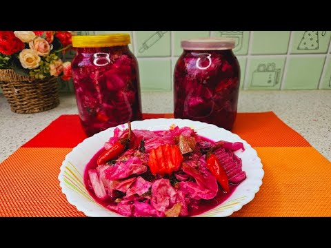 , title : 'Georgian cabbage in three days. Crispy cabbage with beets'