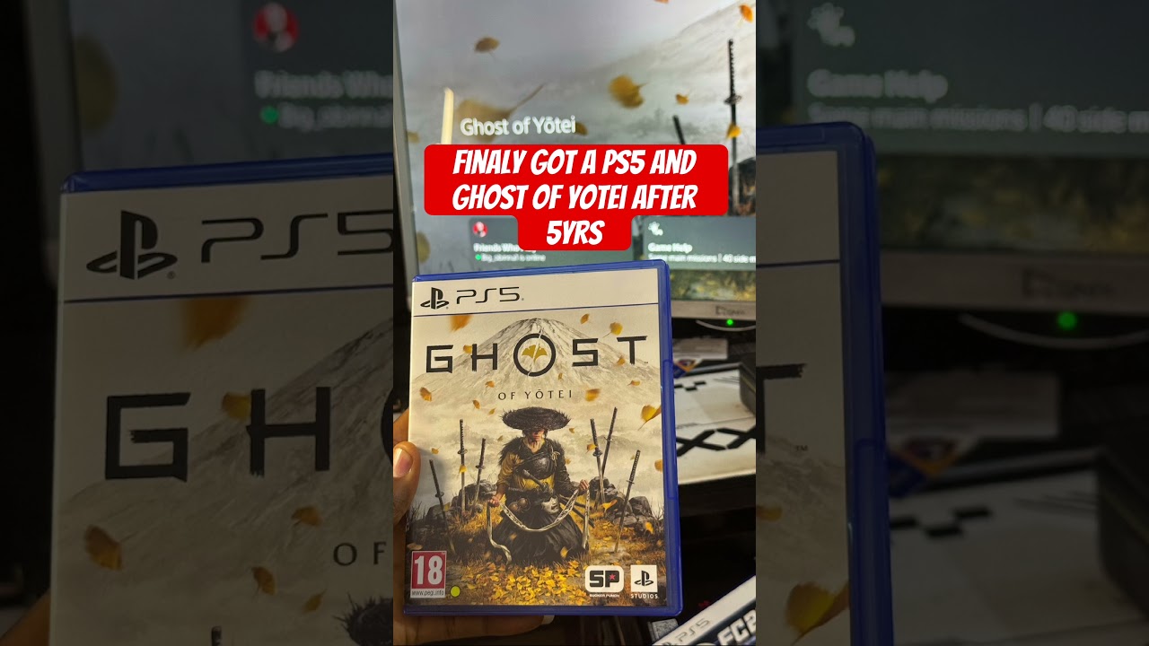 Finally got myself a ps5 guys 😩😭 #ps5 #ghostofyotei #gaming #shorts