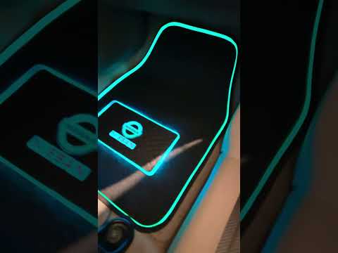My Custom LED Floor Mats I installed. #diy #youtubeshorts #viral
