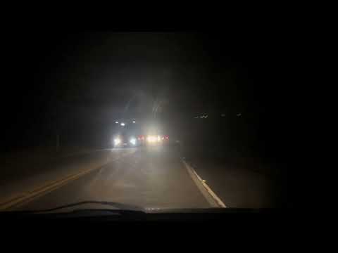 Descida Serra de Miguel Pereira durante a noite 