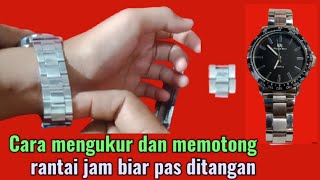 Download lagu How to measure and cut a chain watch strap || so it fits your hand mp3