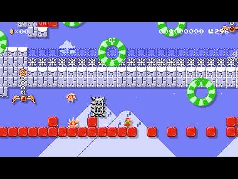 Beat the Thwomp II by PSX 🍄 Super Mario Maker 2 ✹Switch✹ #aqk