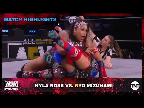 Nyla Rose and Ryo Mizunami in the AEW Women’s World Championship Eliminator Tournament Final