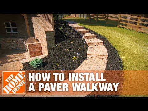 How to Install a Paver Walkway | The Home Depot