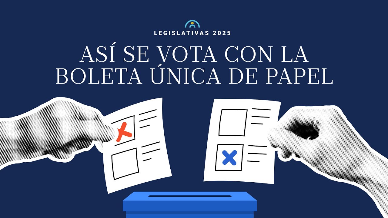 How to vote with the single ballot for the elections this Sunday, October 26, 2025